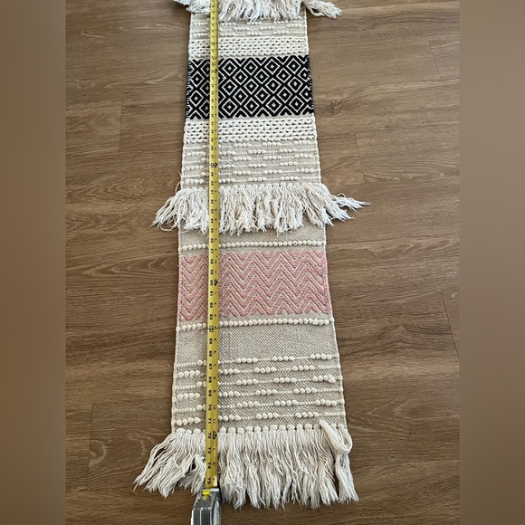 Hobby Lobby Woven Table Runner with Fringe - Picture 5 of 5